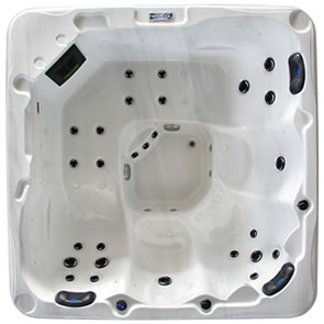 Duo Lounger Hot Tub layout